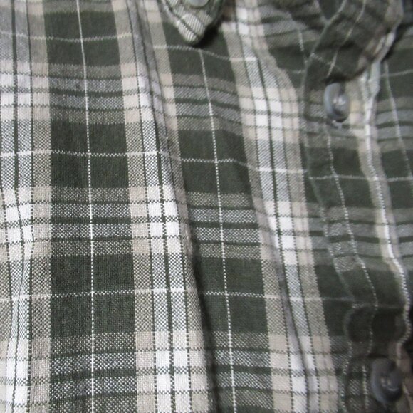 Men's Raw Edge Sportswear Green Plaid Button Down Shirt Size XL - Picture 3 of 7